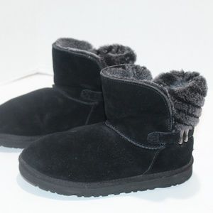 UGG ANALIA SHEEPSKIN BOOTS BLACK SHEEPSKIN 1015344
